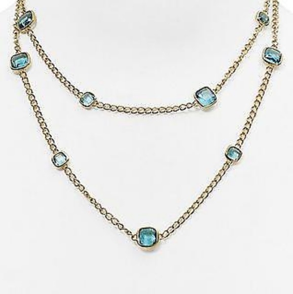 Michael Kors Jewelry - Blue and gold michael kors necklace